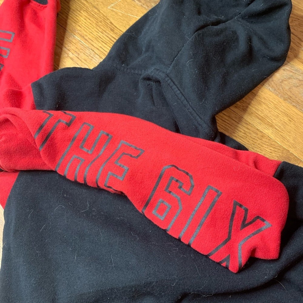 Peepin & Creepin Toronto 95 Raptors Style Shark Hood Full Zip Hoodie - Youth M - Picture 7 of 11